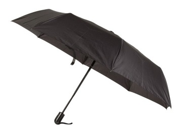 PARASOL PARASOLKA SKŁADANA CZARNA AUTOMATYCZNY XL DUŻY UNISEX POKROWIEC