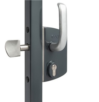 Zamek do bram przesuwnych Antracyt Locinox 40mm