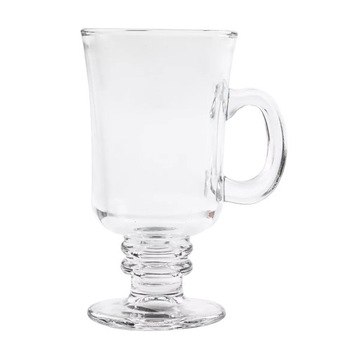 Szklanka do latte na stopce szklana 240 cm z uchem Festa Italia