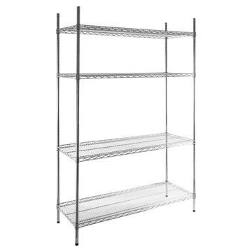 ГАСТРОНОМИЧНАЯ складская полка проволочная, 4 ПОЛКИ, 180х180х60см Мега-М