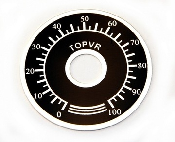 Skala tarcza do potencjometru 0-100