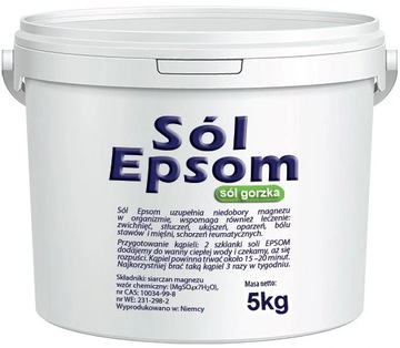Горькая соль EPSOM Римский магниевый сульфат 5 кг