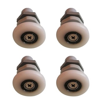 4 x rolka do drzwi prysznicowych Średnica 27 mm