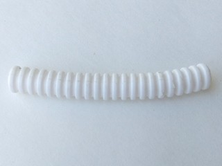 Lego 78c07 rura karbowana 7mm D.7L biały 1 szt
