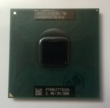 Intel Core 2 duo T8300 2,40 ГГц, 800 МГц, системная шина 3 МБ