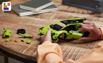 LEGO TECHNIC LAMBORGHINI HURACAN TECNICA 806 БЛОКИ 9+ ЗЕЛЕНЫЙ