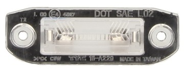 LAMPA PODŚWIETLENIE TABLICY REJ VOLVO V50 03-13