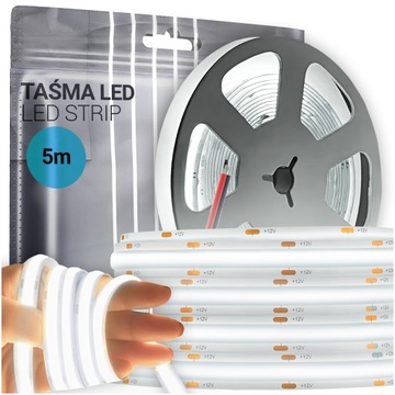 Светодиодная лента початка 5M 12V Neon Ledi Strong Belly White Cold 6000K 320DIOD 8 мм