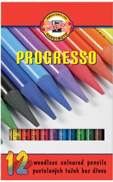 Kredki ołówkowe Koh-I-Noor Progresso 12 kolorów