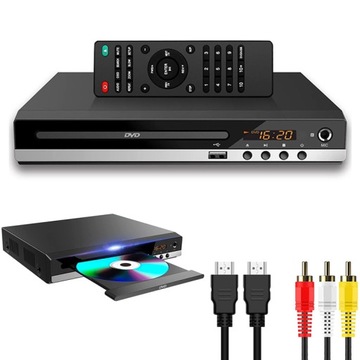 NIEZAWODNY ODTWARZACZ DVD HDMI USB MP3 1080P DVD229+HD