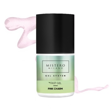 ŻEL W PĘDZELKU do paznokci Fast Gel Pink Charm 1-fazowy Mistero Milano 12ml
