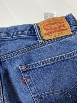 Levi's 505 STRAUSS LEVIS oryginalne niebieskie Spodnie Jeansy W 38 L 32