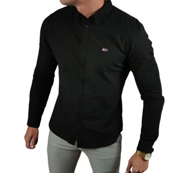 Koszula czarna slim fit Tommy Hilfiger DM0DM09594 Oxford black - XL