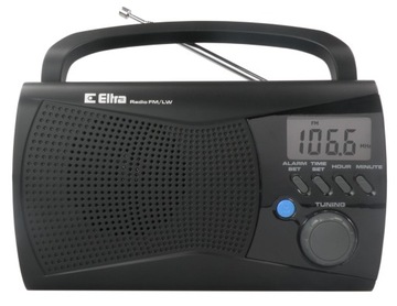 RADIO KUCHENNE SIECIOWE NA BATERIE CZARNE