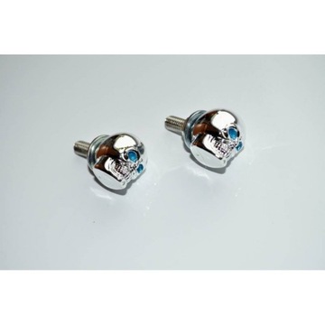 Ozdobne Śruby Tablicy Rejestracyjnej Czacha Skull