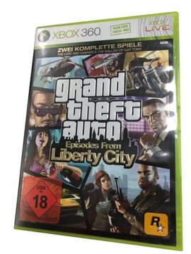 GTA Grand Theft Auto Episodes from Liberty City + Mapa X360 multi