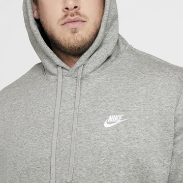 Bluza sportowa Nike Sportswear Club Hoodie szara rozmiar M