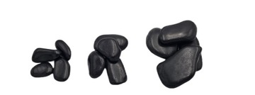 ЧЕРНАЯ ГАЛЬКА ПОЛИРОВАННЫЙ КАМЕНЬ 20кг САДОВАЯ 5-8см