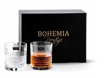 komplet 6 szklanek kryształowych do whisky Elegante Bohemia Prestige