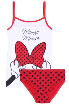 Biało-czerwona koszulka + majtki Minnie DISNEY 140