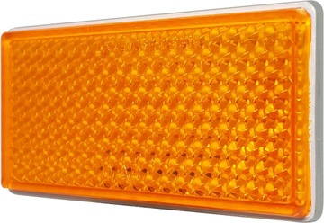 ODBLASK PROSTOKĄTNY NA TAŚMĘ SAMOPRZYLEPNĄ POMARAŃCZOWY TRWAŁY WAŚ