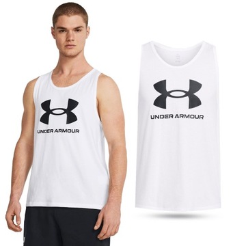 KOSZULKA MĘSKA UNDER ARMOUR BEZRĘKAWNIK SPORTOWY WIOSENNY BAWEŁNA 1382883