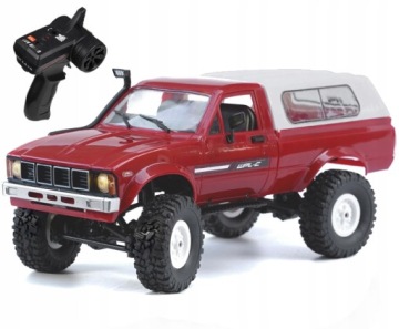 Auto Na Dálkové Ovládání Wpl C-24 4WD Terénní Auto Rc Červené