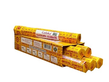 INDYJSKIE KADZIDEŁKA PYŁKOWE GOLOKA NAGCHAMPA AGARBATHI 6 op x 20 gram
