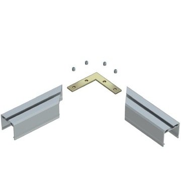 ПЛОСКИЙ УГЛОВОЙ РАЗЪЕМ 90 ГРАДУСОВ ДЛЯ СВЕТОДИОДНЫХ ПРОФИЛЕЙ ZATI SUBLI MONO