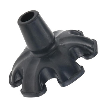 Самостоятельные 3/4 нескользящие трости с костылями, резиновый наконечник, черные