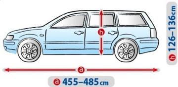 VOLKSWAGEN PASSAT B7 COMBI (2010-2014) ЗАЩИТНЫЙ БРЕЗЕНТОВЫЙ АВТОЧЕХОЛ