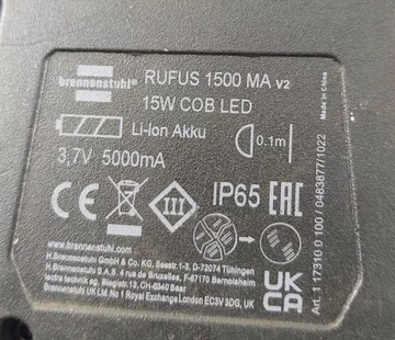 RUFUS АККУМУЛЯТОРНАЯ СВЕТОДИОДНАЯ РАБОЧАЯ ЛАМПА