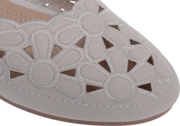 АЖУРНЫЕ БАЛЕТКИ ЖЕНСКИЕ ЭЛЕГАНТНЫЕ белые 39