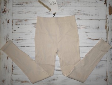 ZARA legginsy SPODNIE rozciągliwe PRĄŻKOWANE NOWE w PRĄŻKI JOGGERY 34 36 38