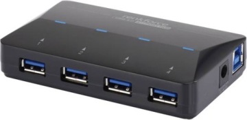 Renkforce 4x +1 USB 3.0 USB-концентратор черный