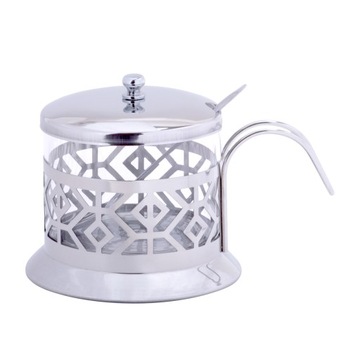 СТАЛЬНАЯ САХАРНИЦА с ЛОЖКОЙ САХАРНИЦА 200 мл