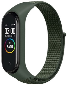 PASEK DO XIAOMI MI BAND 3/4/5/6/7 OPASKA NYLONOWA DO SMARTBAND - KHAKI