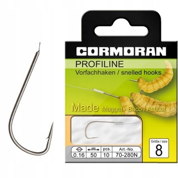 PRZYPONY CORMORAN PROFILINE MAGGOT ROZ.18 0.10MM