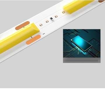 Светодиодная лента COB 1м 7Вт 12В IP20 320LED Непрерывная линия света Экономичная Мощная