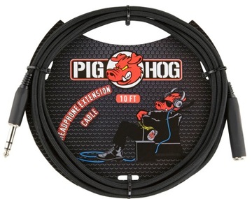 Удлинительный кабель для наушников — Pig Hog PHX14-10BK