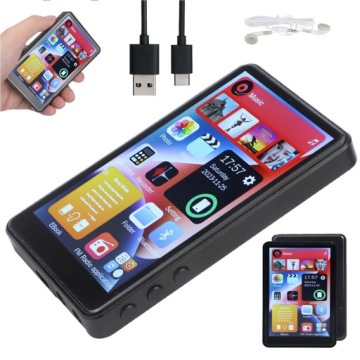 MP4 Přehrávač MP3 Bluetooth Dotykový Displej Fm Rádio Nahrávač Hlasu 16 Gb