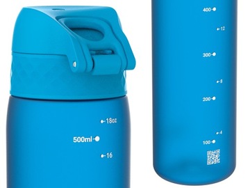 BIDON BUTELKA NA WODĘ ION8 500 ml Z ATESTEM BLUE NIEBIESKI