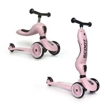 SCOOTANDRIDE Highwaykick1 2w1 1-5 lat Rose