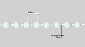 Цепочка шариковая для рулонных штор, 3,2 мм, STRONG, 10 метров