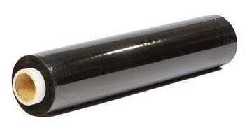 FOLIA STRETCH CZARNA ROLKA KRYJĄCA MOCNA XL 1,5 KG