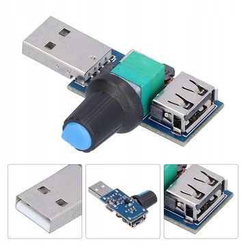 USB-РЕГУЛЯТОР ВЕНТИЛЯТОРА 2,5–8 В постоянного тока 5 Вт