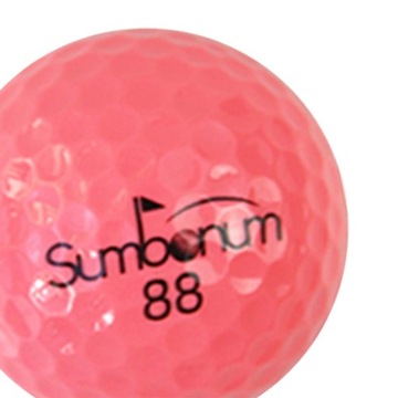 Мячи для гольфа из 3 частей, тренировочный мяч для гольфа на длинные дистанции, розовый