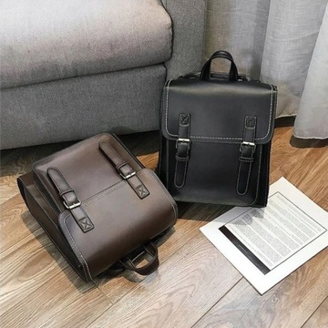 КОЖАНЫЙ РЮКЗАК ЖЕНСКИЙ, ВИНТАЖНАЯ СУМКА, 2 В 1