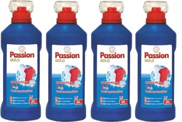 Набор из 4 гелей для стирки PASSION GOLD 2л - 220 стирок цвет: белый, однотонный, черный