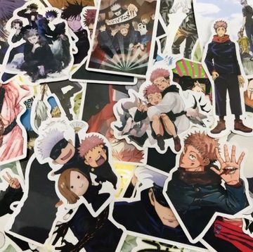 ZESTAW NAKLEJEK STICKER ANIME MIX WZORÓW 100 SZTUK